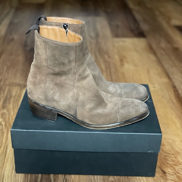 Suede Chelsea Booties OBO - Picture 1 of 7